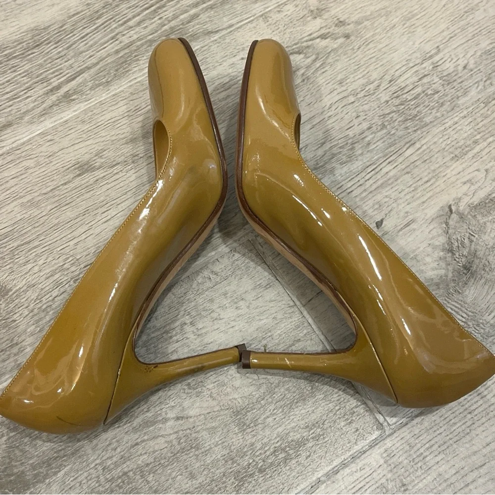 Kate Spade Women's Tan Patent Heels‎ Stiletto Pumps Size 7.5 B